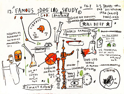 Dog Leg Study Jean-Michel Basquiat